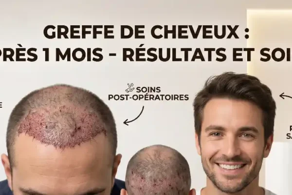 Greffe de cheveux après 1 mois