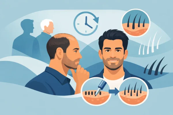 À quel âge faire une greffe de cheveux ?