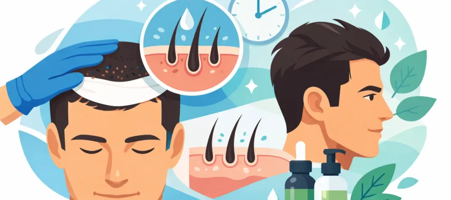 Comment accélérer la cicatrisation greffe cheveux