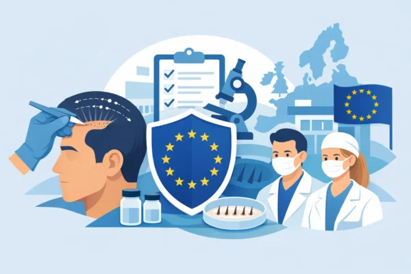 Sécurité greffe cheveux et normes européennes