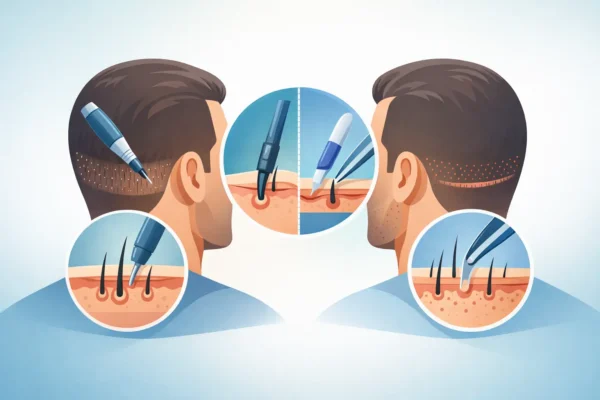 DHI vs FUE saphir cicatrices: que voir ?