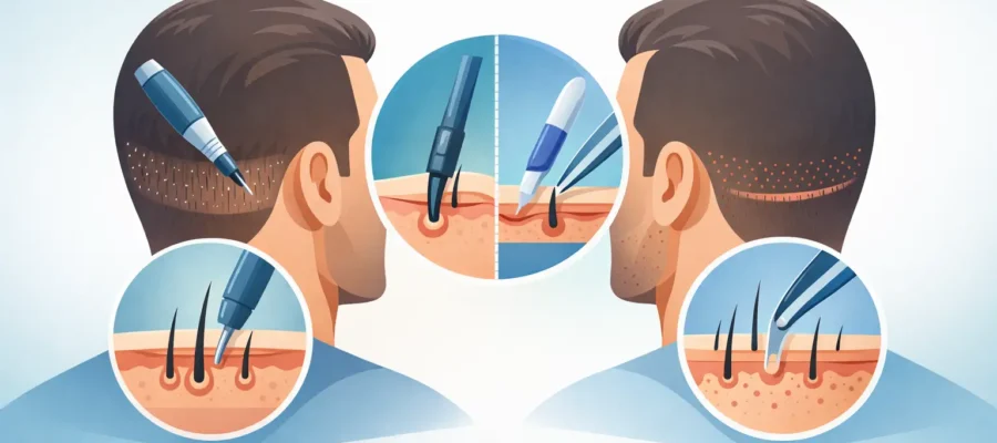 DHI vs FUE saphir cicatrices: que voir ? 1 DHI vs FUE saphir cicatrices: que voir ?