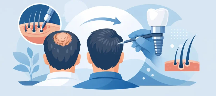 Guide implantation couronne vertex clairsemée 1 Guide implantation couronne vertex clairsemée
