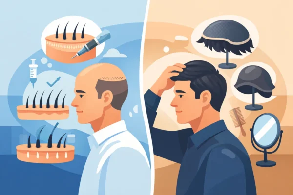 Greffe cheveux ou prothèse capillaire ?