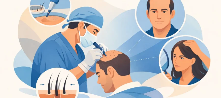 Technique DHI greffe cheveux: pour qui ?