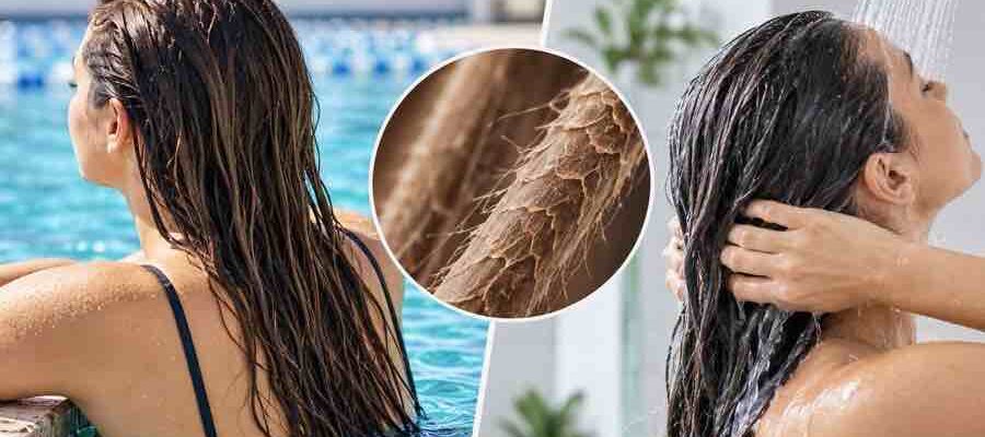 Le chlore peut-il provoquer la casse des cheveux